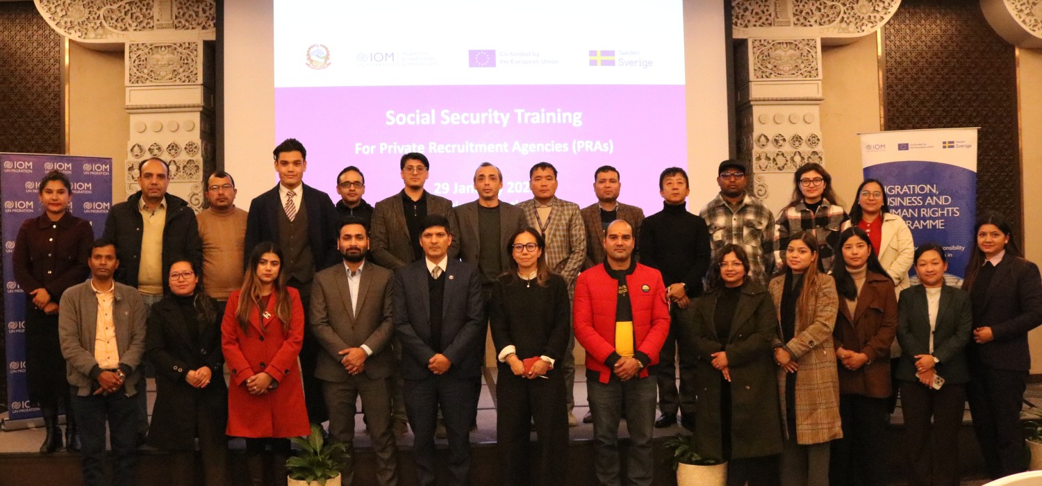 Training by IOM-Nepal on Social Security Fund (SSF)