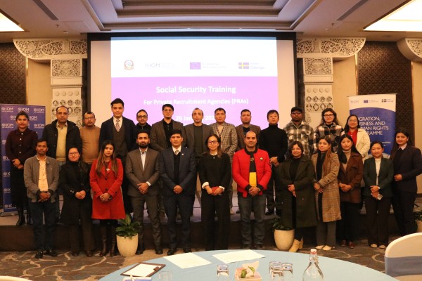 Training by IOM-Nepal on Social Security Fund (SSF)